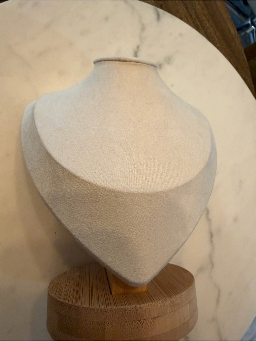 Neutral Jewelry Display Busts & Stands - Marble, Beige, and Gold - Picture 12 of 17